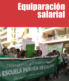 Equiparación salarial. USTEA reclama que el profesorado que trabaja en Andalucía equipare su salario con la media estatal, así como la devolución inmediata de las pagas extras de 2013 y 2014, aún adeudadas por la administración andaluza.